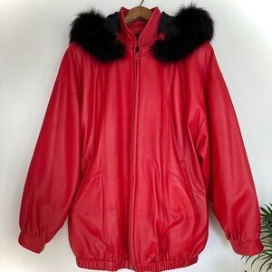 1980s Custom Kid Leather Bomber Jacket